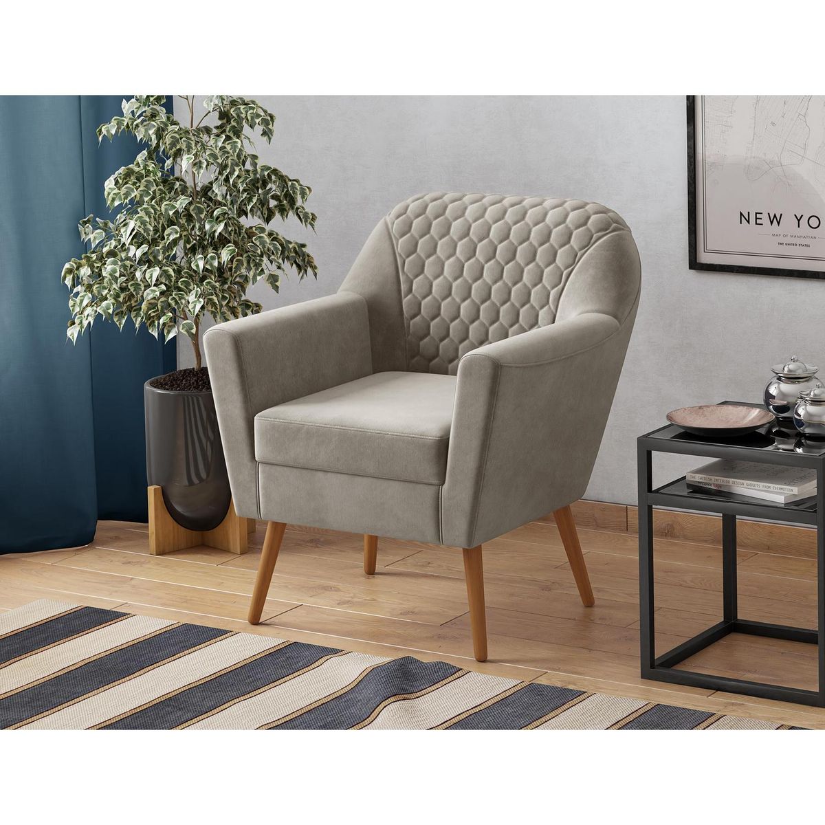 KIDSCOOL - Poltrona 1 cuerpo 29586.9181 74x80x73 cm Beige