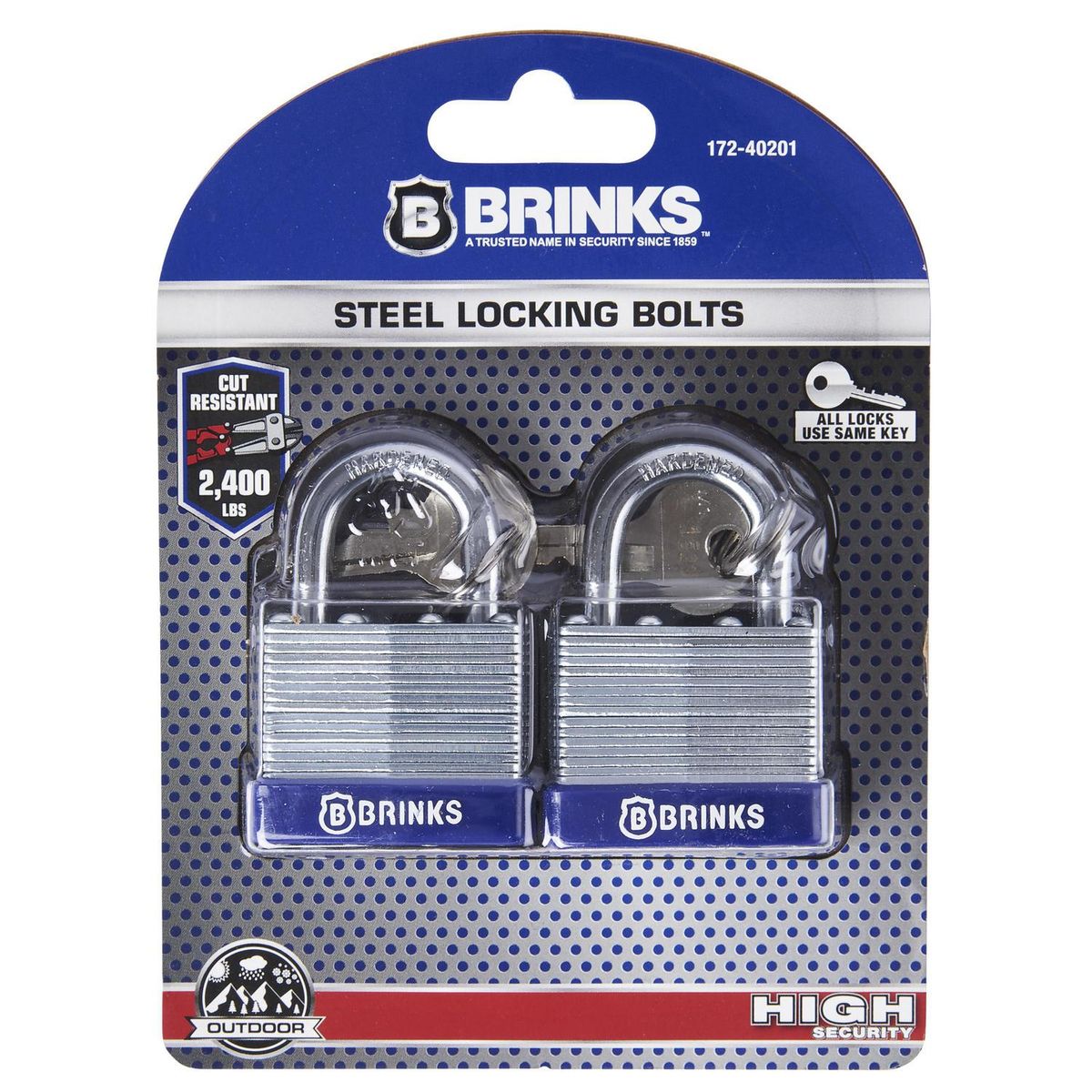 BRINKS - Candado Brinks 40mm Lamin 2 unidades