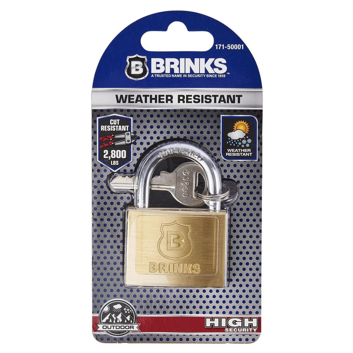 BRINKS - Candado Brinks 50 mm brass