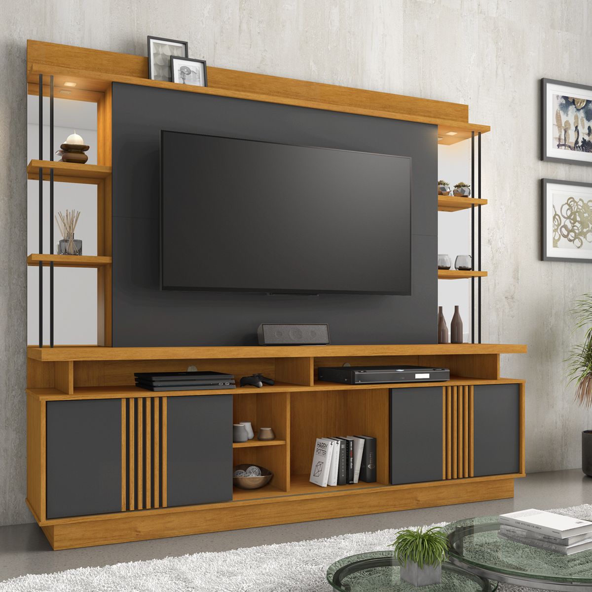 DI PORETTI - Home 65 " Esplendor Gris 210x201x45 cm