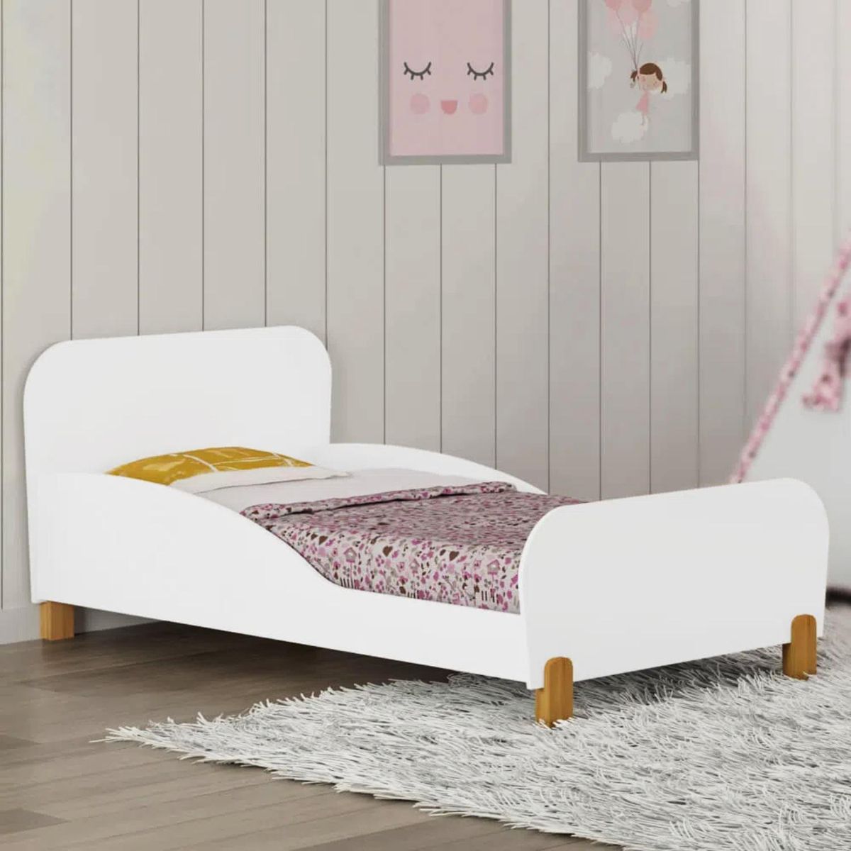 KIDSCOOL - Mini Cama Infantil Infantil My melody blanca Blanco