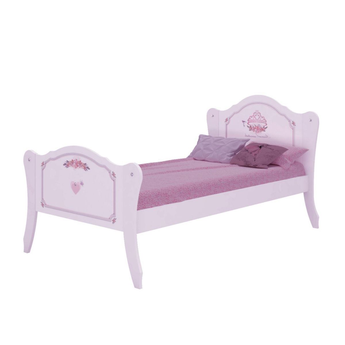 KIDSCOOL - Cama Especial Infantil Princesa encantada blanco Blanco
