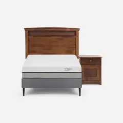 ROSEN - Cama Europea Pratta 1.5 plazas Gris