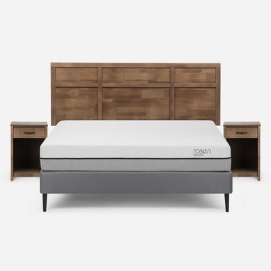 Cama Europea Pratta 2 plazas Gris