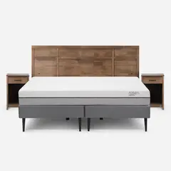 ROSEN - Cama Europea King Pratta Gris