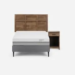 ROSEN - Cama Europea 1 plaza Pratta Gris