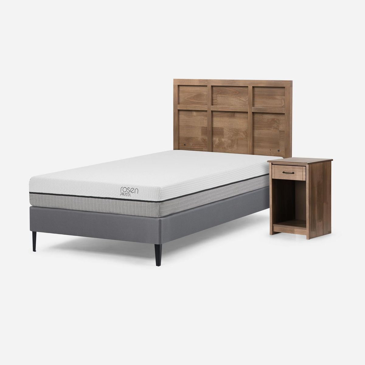 ROSEN - Cama 1 Plaza Europea Pratta Gris