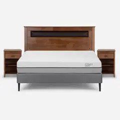 ROSEN - Cama 2 Plazas Europea Pratta Gris