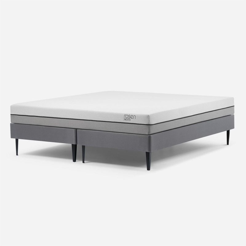 ROSEN - Cama Europea 2 plazas Pratta  Gris