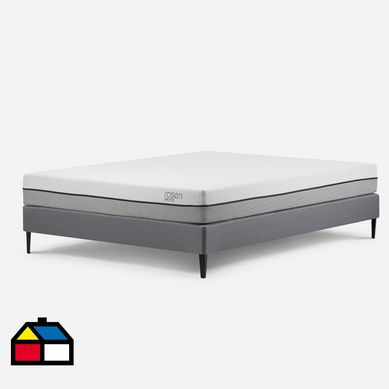 Cama Europea Pratta Especial Gris