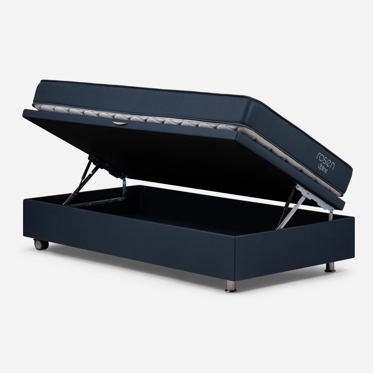 ROSEN - Cama 1.5 Plazas Boxet Upline + Respaldo + Velador