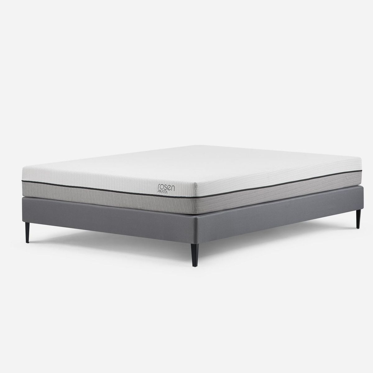 ROSEN - Cama 2 Plazas Europea Pratta Gris