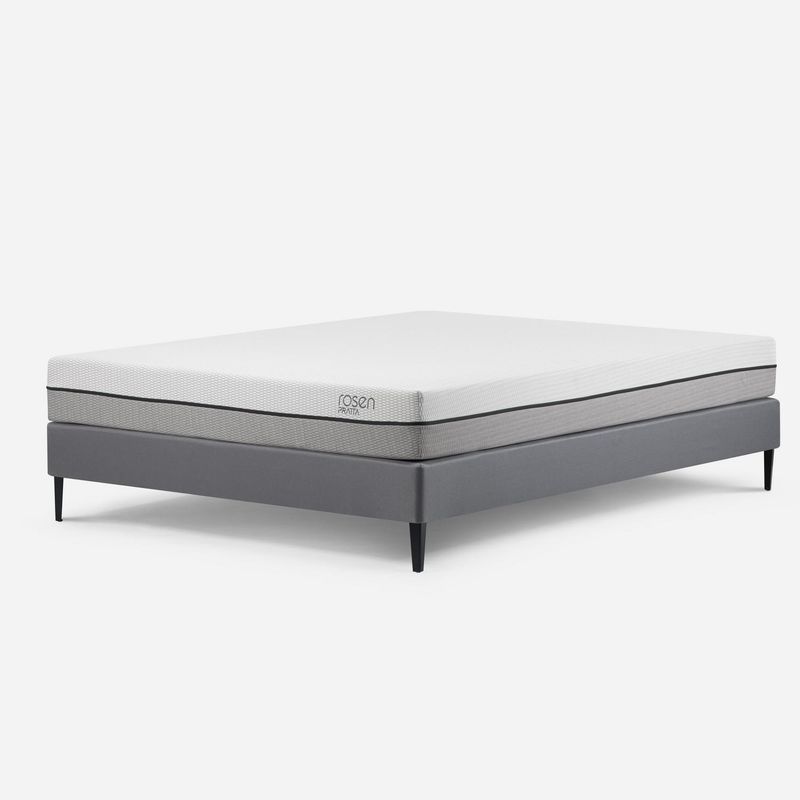 ROSEN - Cama Europea Pratta 2 plazas Gris