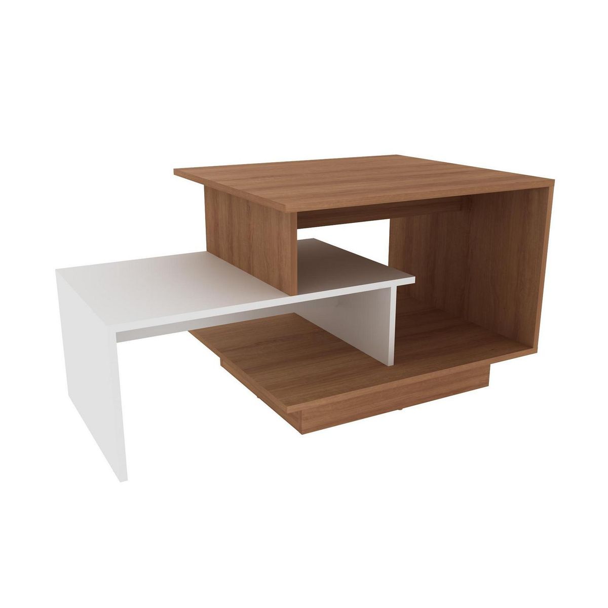 TECNOMOBILI - Mesa de centro asimétrica almendra