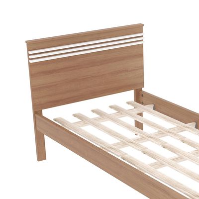 Imagen 2 del producto Cama marquesa tradicional 1 plaza almendra/blanco v.horizontal