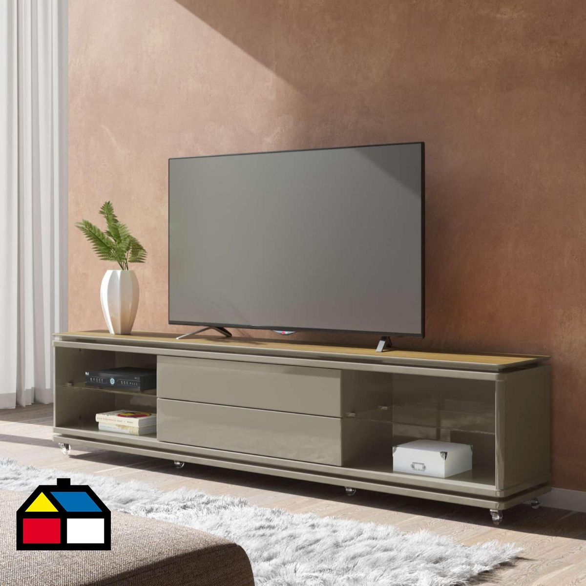 DECOCASA - Rack Lewis 2.2 Gris Gris