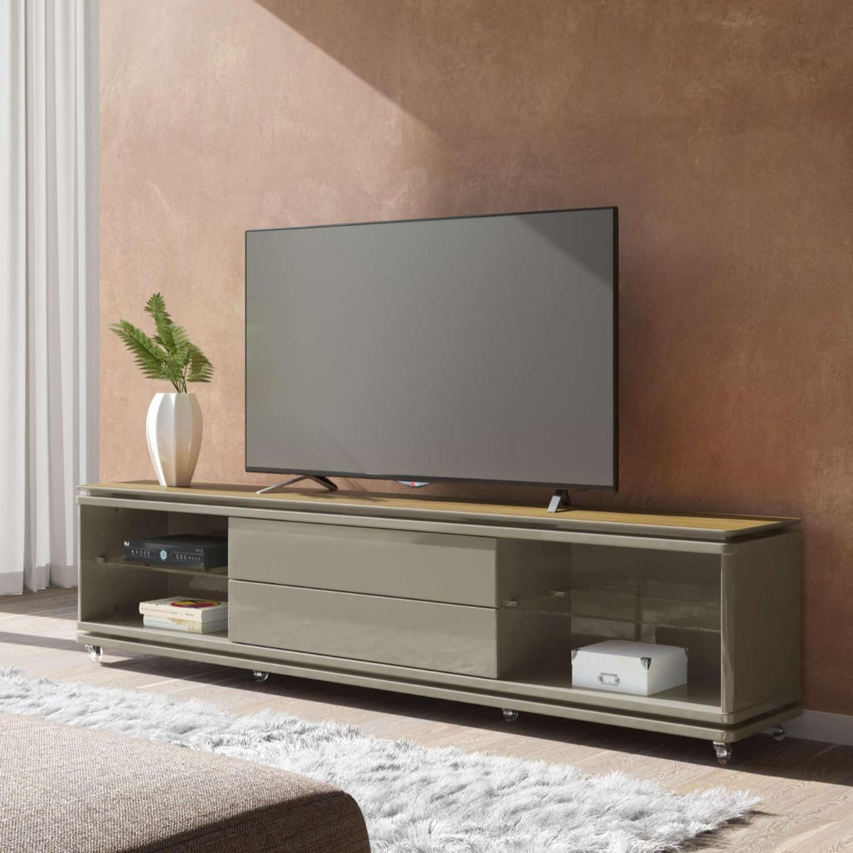 DECOCASA - Rack Lewis 2.2 Gris Gris