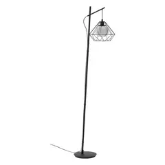 EGLO - Lámpara de Pie Acero Negro 1 luz 40W E27