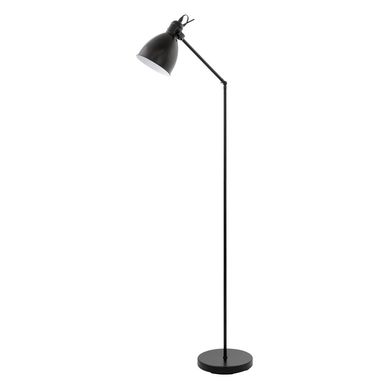 Lmpara de pie 137 cm Acero Negro 1 luz E27