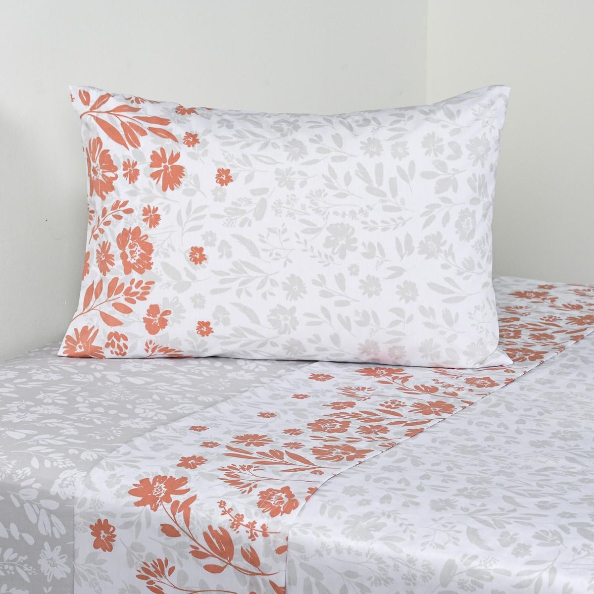 ELEMENTS BY CANNON - Juego de Sábanas Sunny 1.5 plazas 200 Hilos Celeste