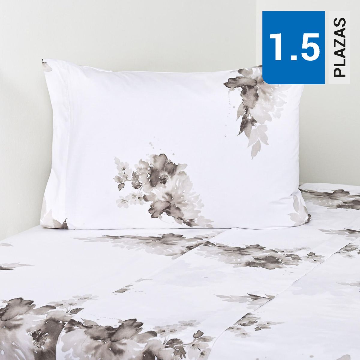 ROYAL SUPREME - Juego de Sábanas Soul 1.5 plazas 200 Hilos Gris