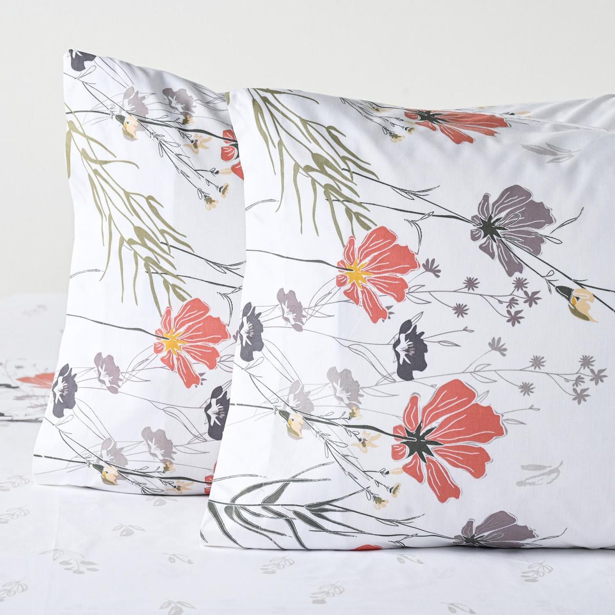 CANNON - Juego de Sábanas Chaik 2 plazas 200 Hilos Blanco