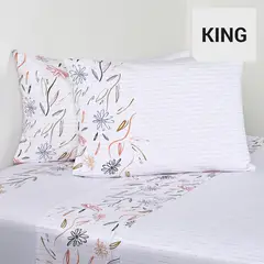 ELEMENT & CO - Sábanas King 200 Hilos Tracing