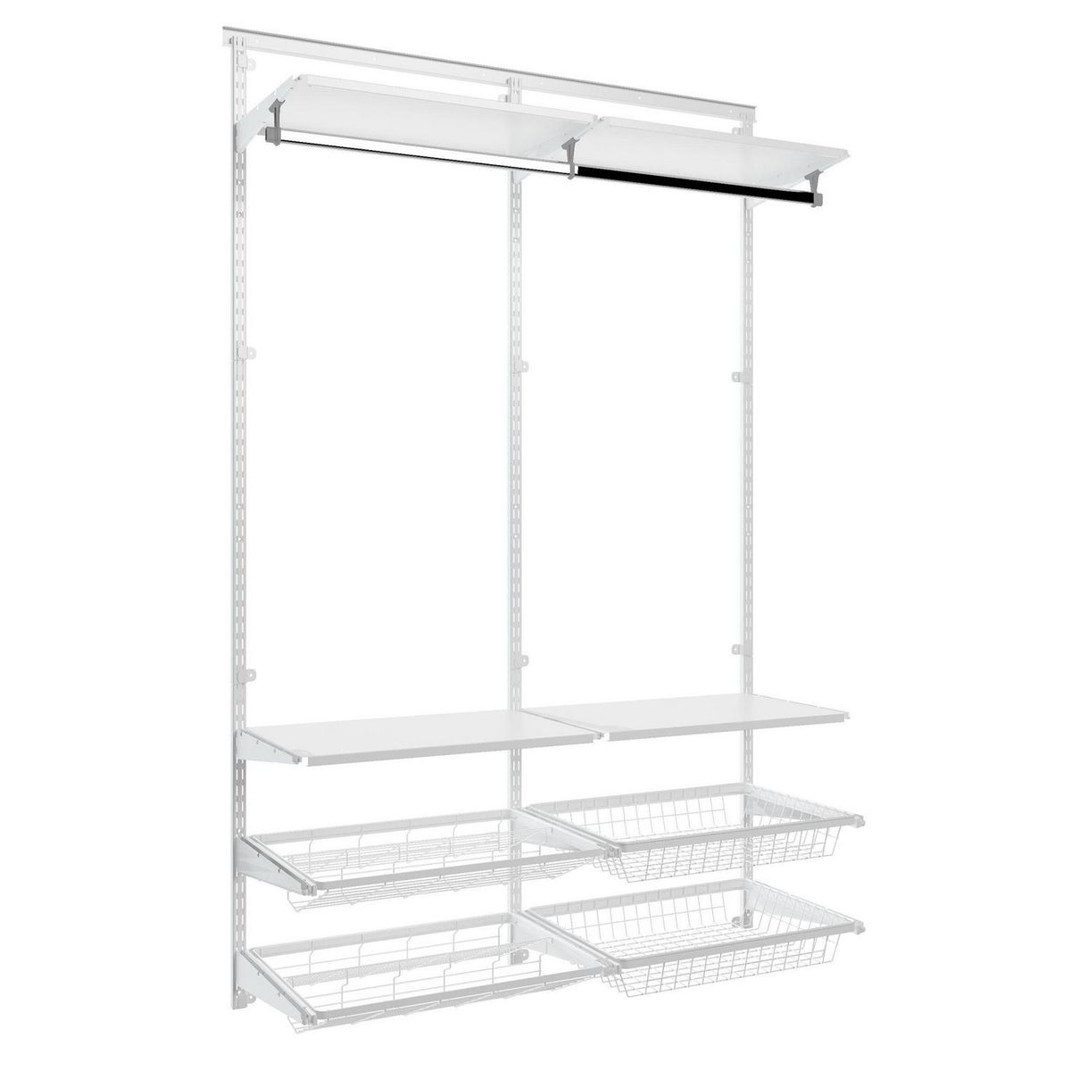 DUCASSE - Closet Acero Blanco brillante