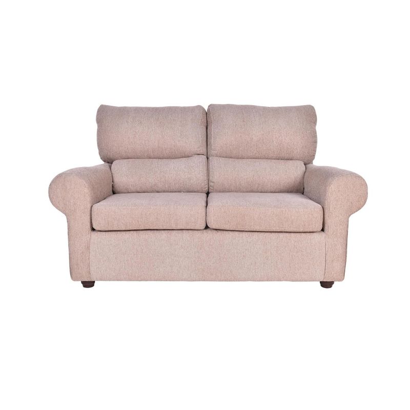 MASEL - Sofá 2 cuerpos Beron 160x100x90 cm beige