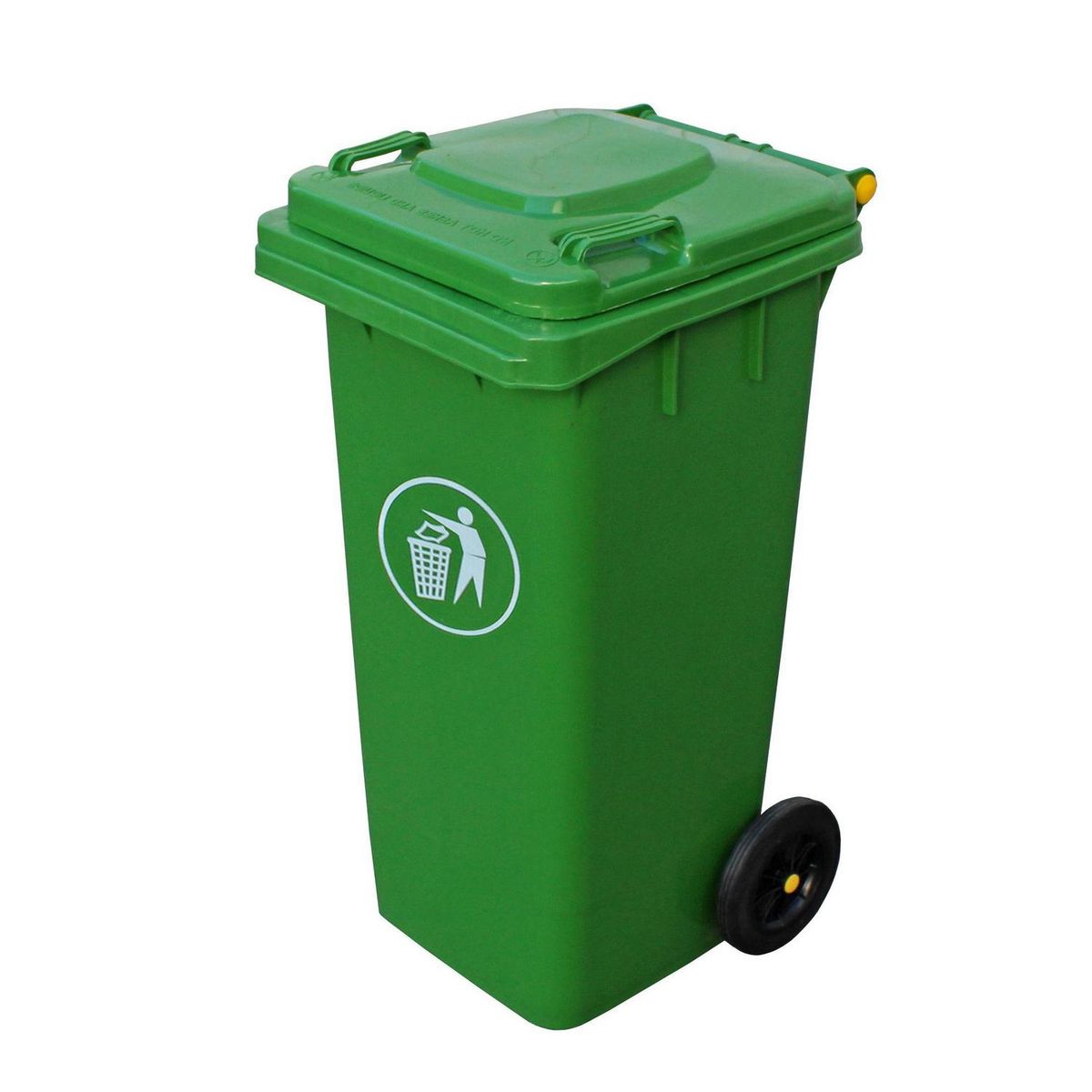 SIGNET - Basurero Contenedor basura 360 L 2 ruedas verde