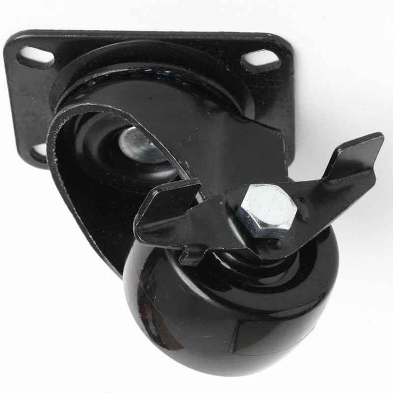 GEVEMAC - Rueda 50 mm black placa/freno