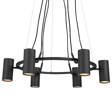 Lmpara de colgar Porto negro 6XGU10 6W