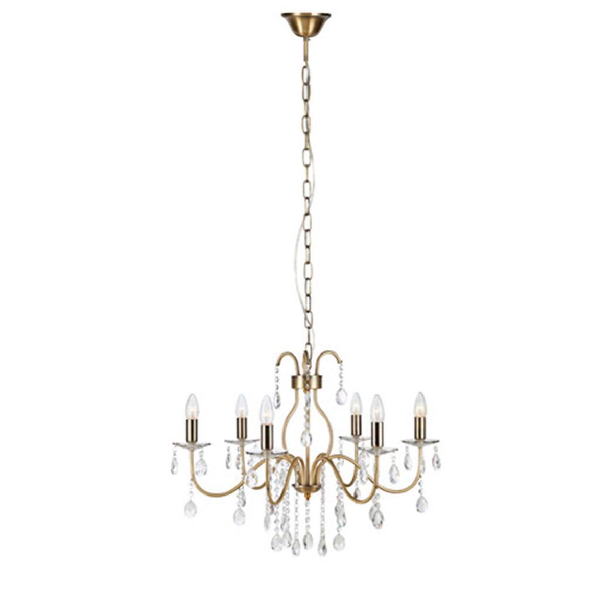 BP ILUMINACION - Lámpara Colgante Mary 6 Luces Cristal