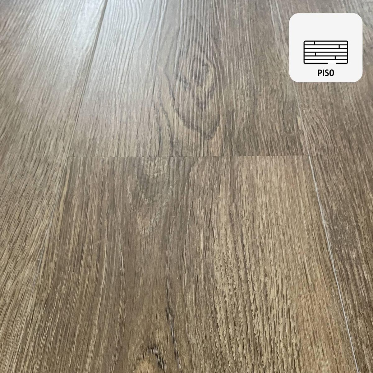 ETERSOL - Piso Vinílico SPC 4 mm 22x122 cm Piso Vinílico Madera Nogal 2.22 m2