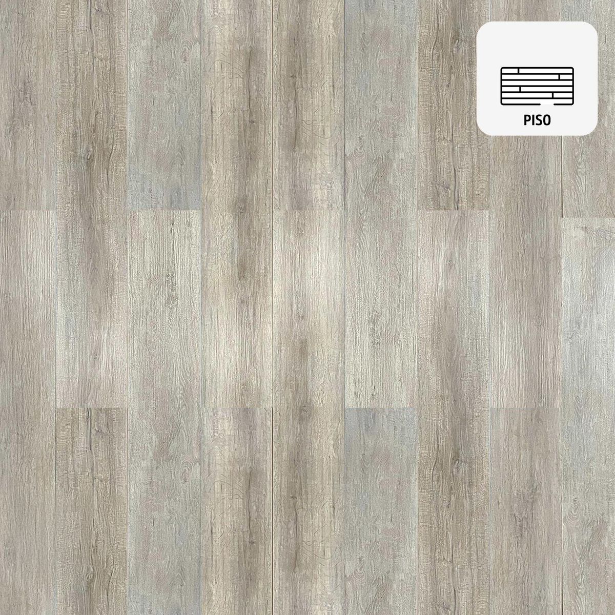 ETERSOL - Piso Vinílico SPC 4 mm 18x122 cm Piso Vinílico Madera Café 2.19 m2