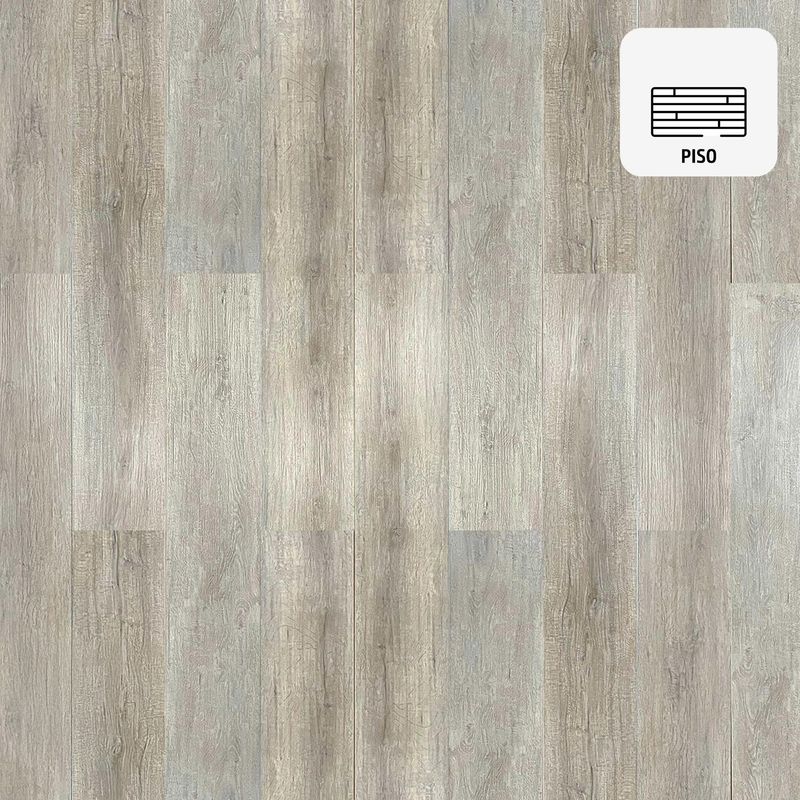 ETERSOL - Piso Vinílico SPC 4 mm 18x122 cm Piso Vinílico Madera Café 2.196 m2