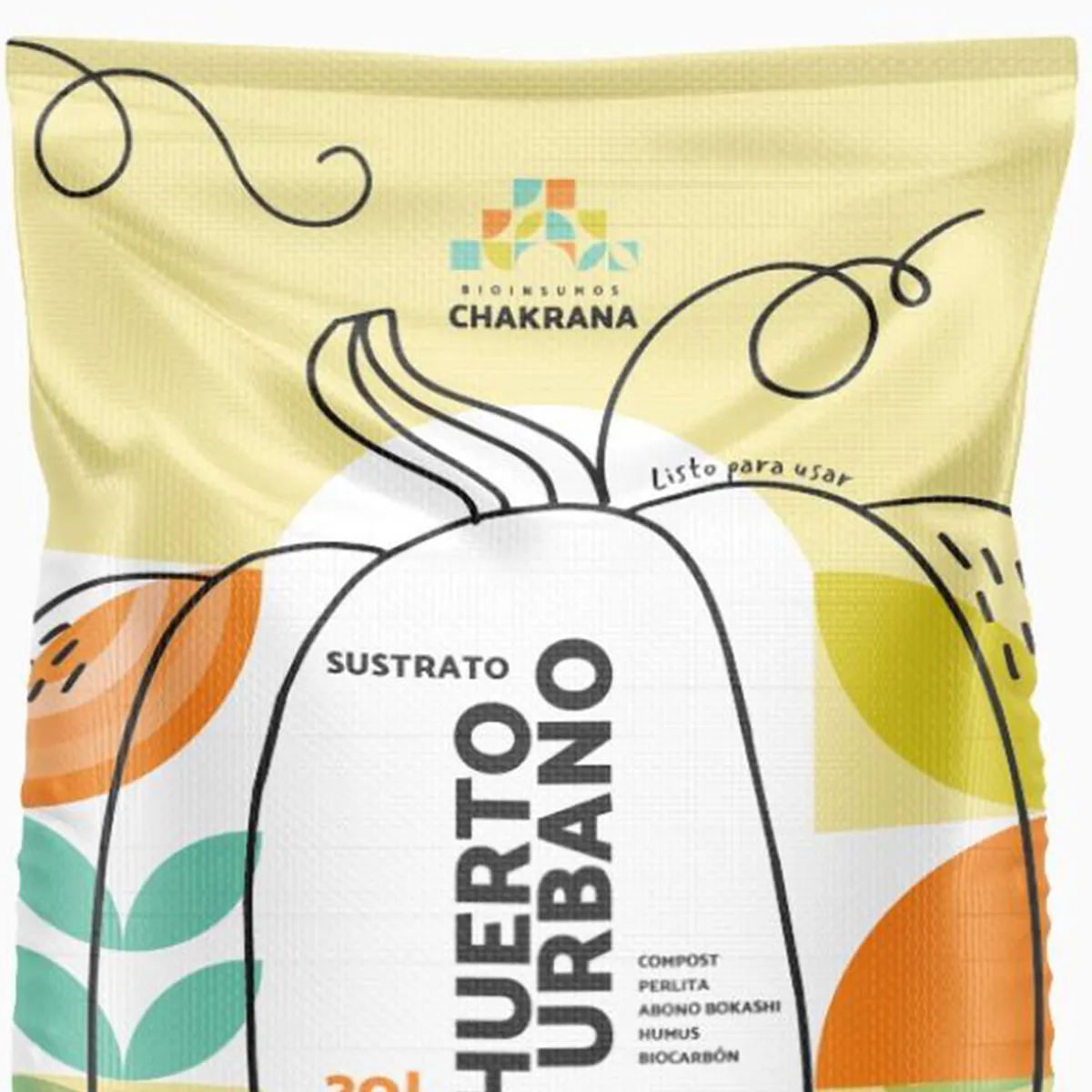 CHAKRANA - Sustrato Huerto Urbano 20 l