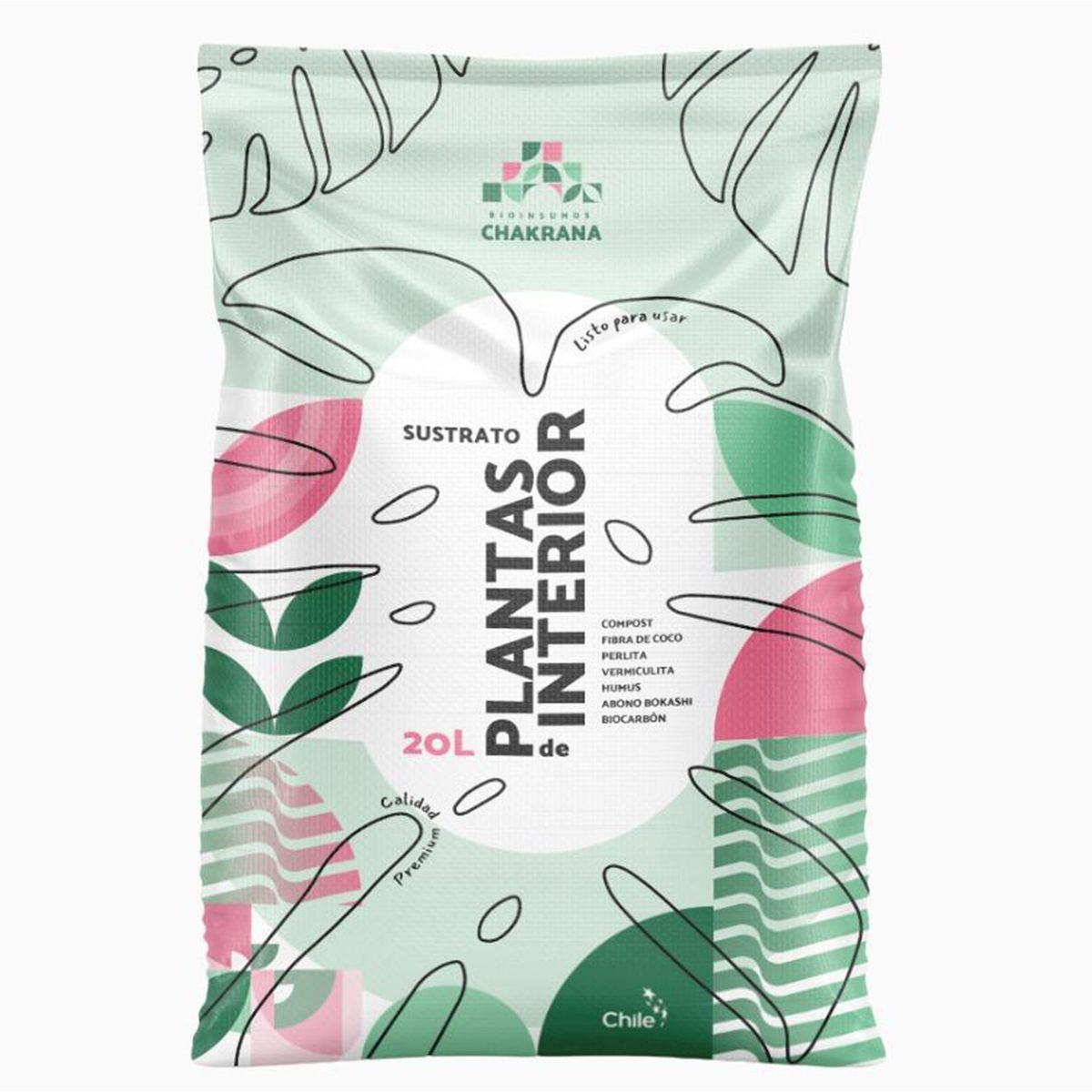 CHAKRANA - Sustrato plantas de interior 20 l