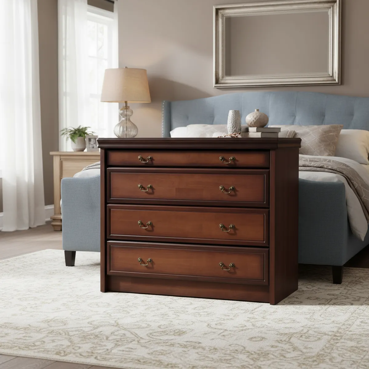CIC - Cómoda 4 Cajón(es) Tamesis 110x90x50 cm Chocolate