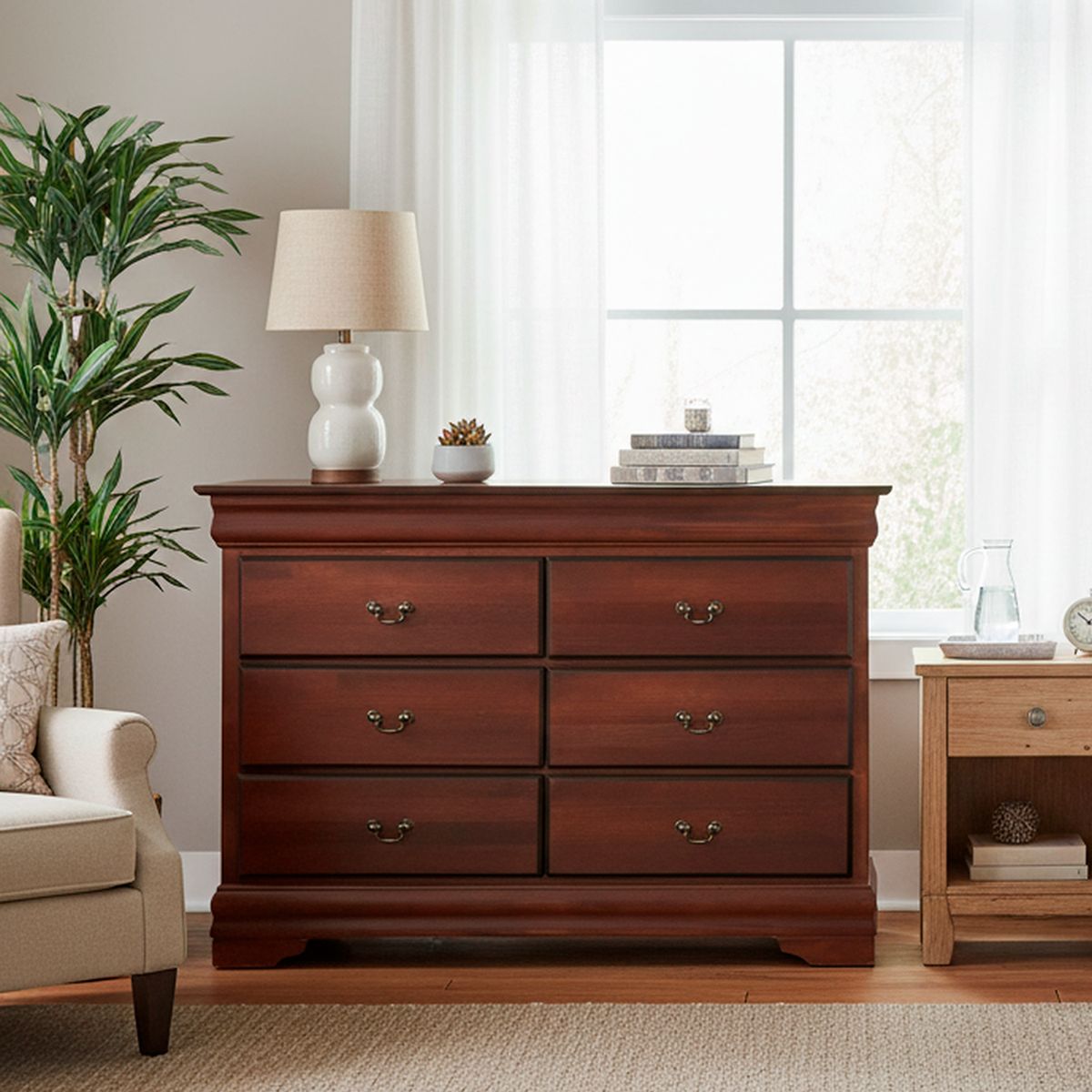 CIC - Cómoda 6 Cajón(es) Miro 130x90x50 cm Chocolate