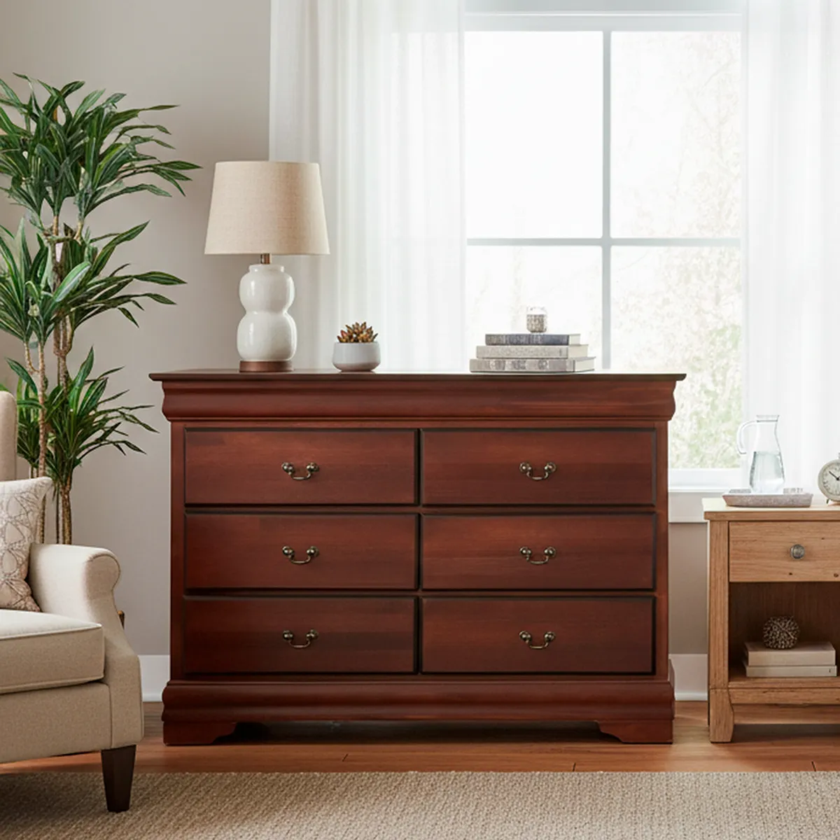 CIC - Cómoda 6 Cajón(es) Miro 130x90x50 cm Chocolate