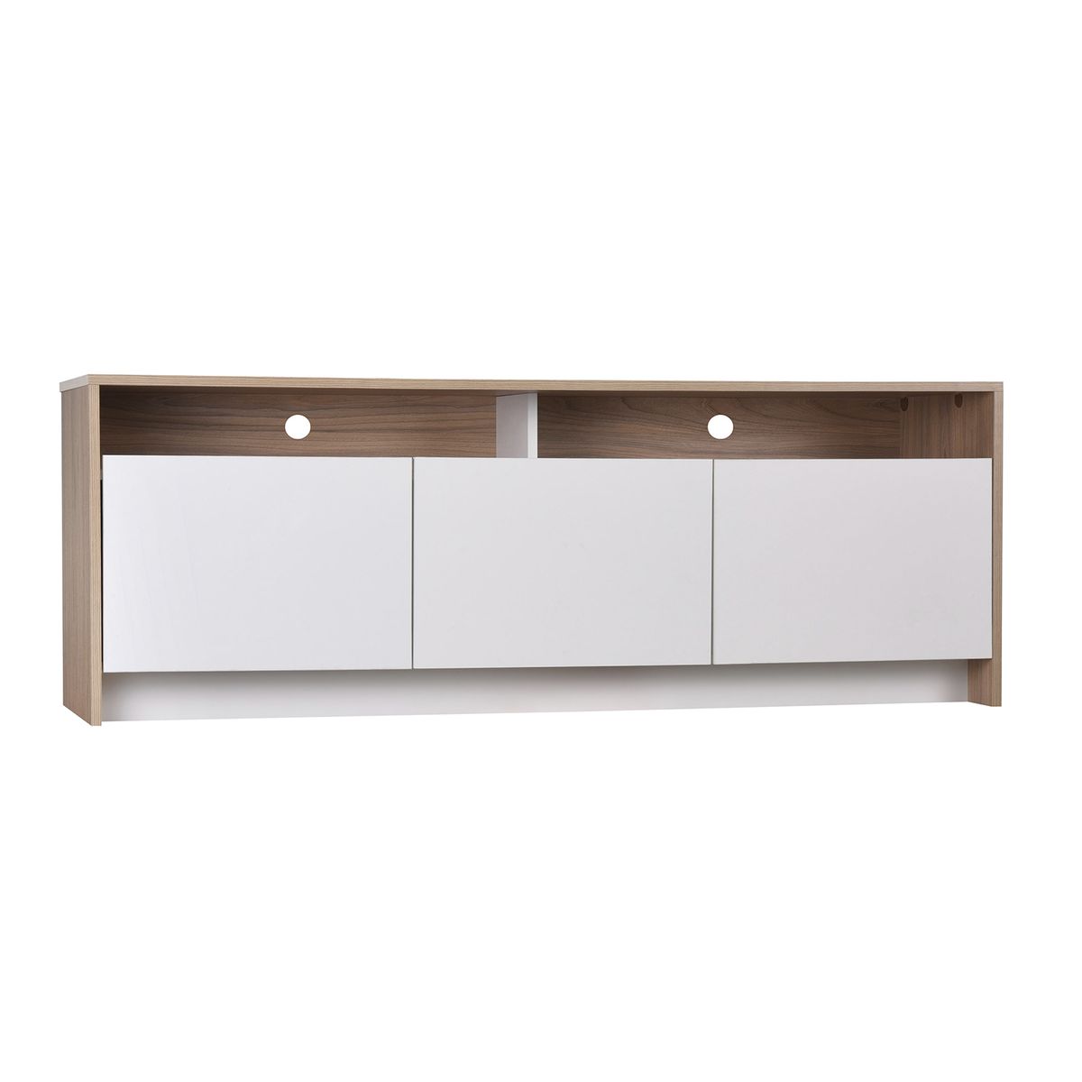 CIC - Rack bajo Colbun 2 puertas - 1 cajón olmo-blanco