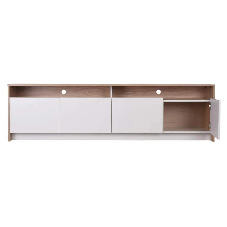 CIC Rack bajo Colbun 2 puertas - 2 cajones olmo-blanco