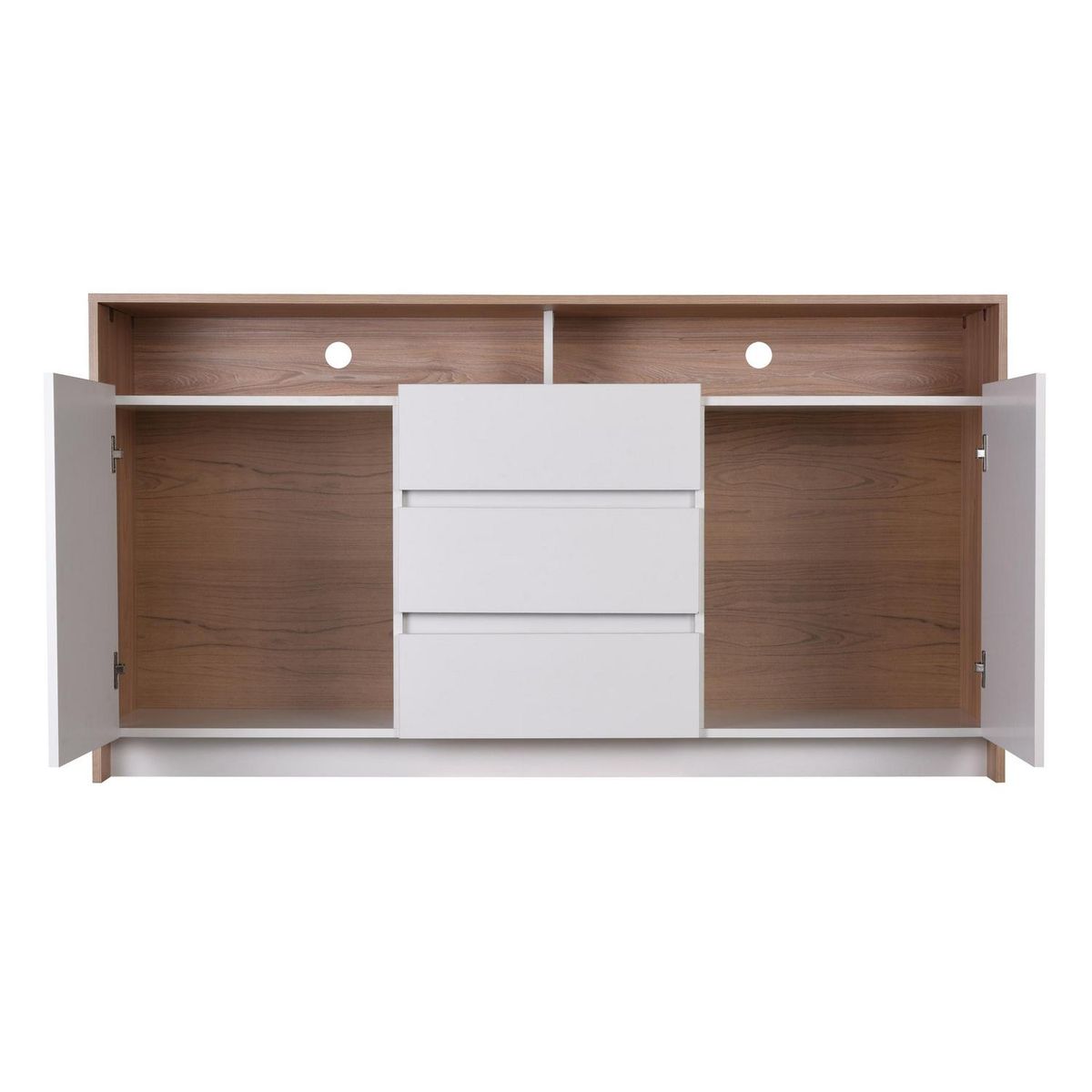 CIC - Rack alto Colbun 2 puertas - 3 cajones olmo-blanco