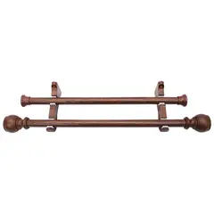 PALERMO - Set doble 2.50 tubo hierro lam. madera 28mm