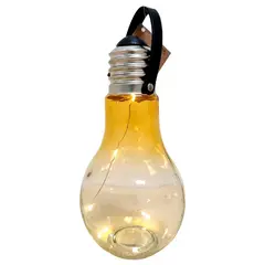 LEDZONE - Lámpara de Mesa Forma Ampolleta Ámbar