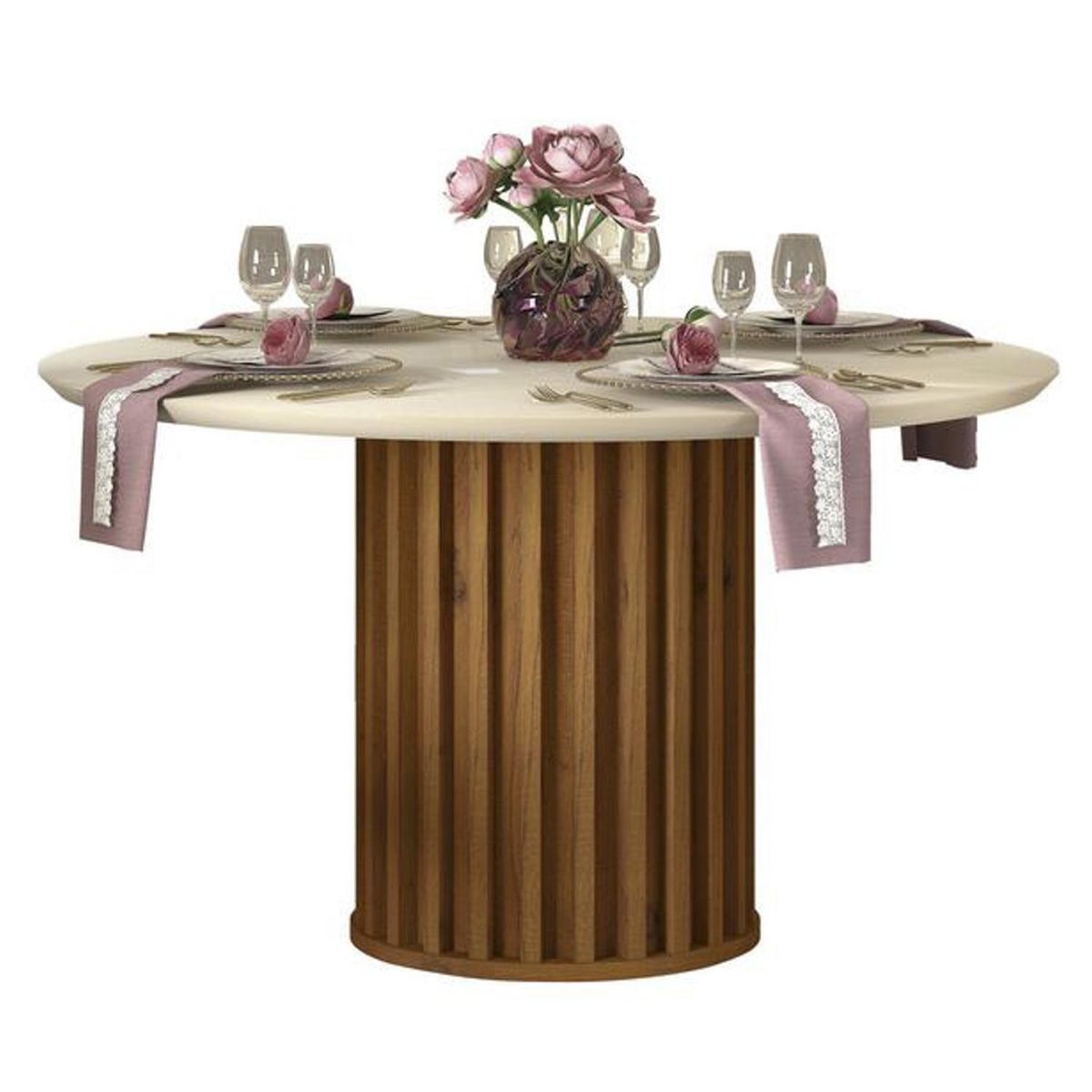 VEKKAHOME - Mesa de comedor Edimburgo