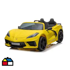 KIDSCOOL - Auto a batería corvette amarillo 12V