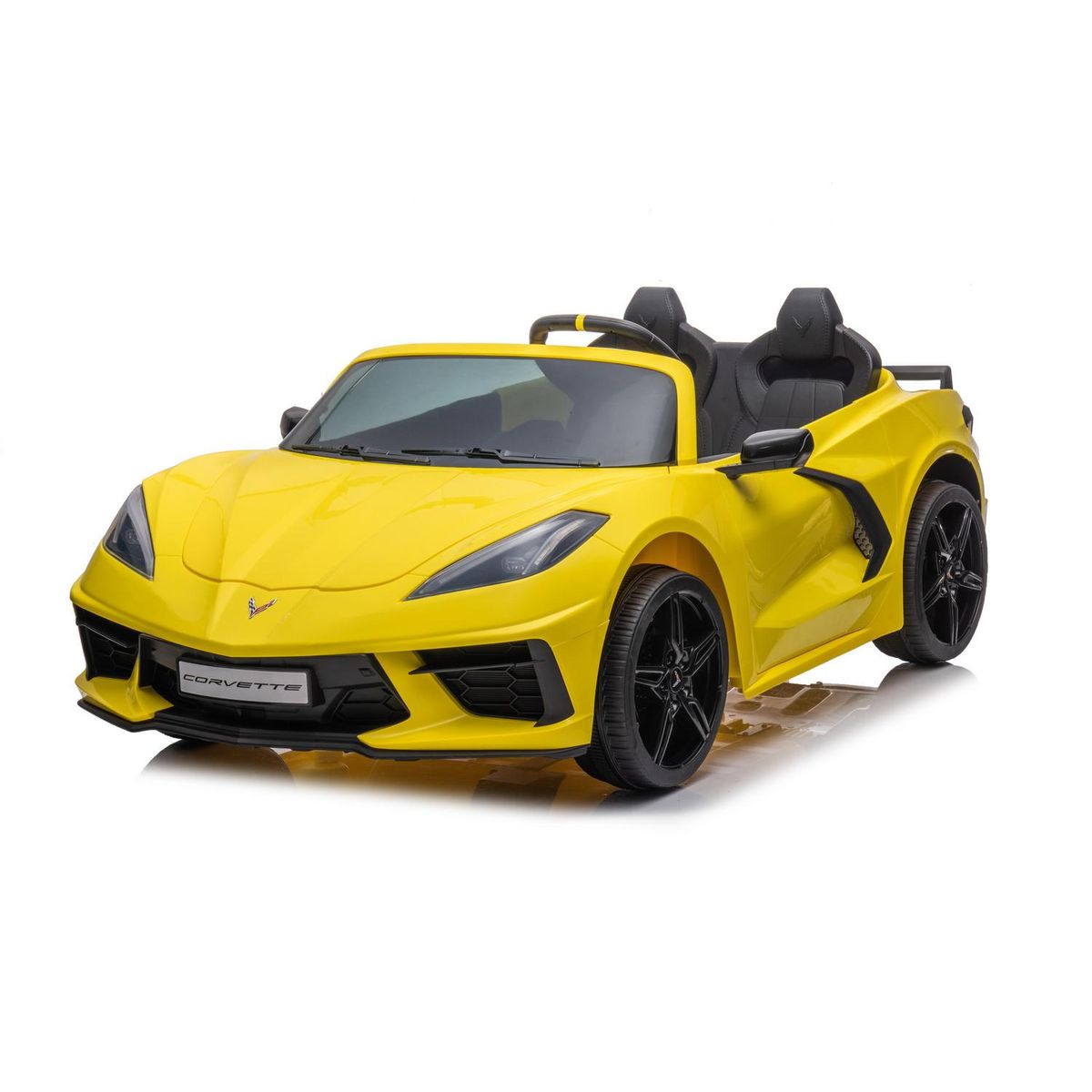 KIDSCOOL - Auto a batería corvette amarillo 12V