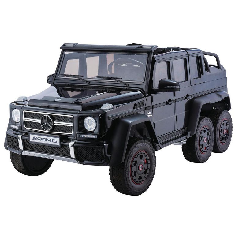 Auto a batería Mercedes G63 6 motores negro 12V